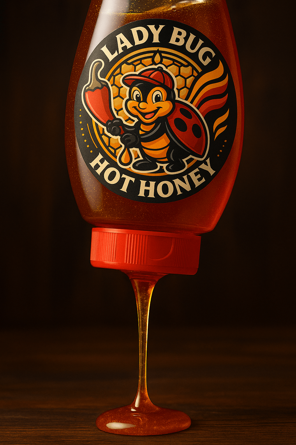 LadyBug Hot Honey — Mild bottle
